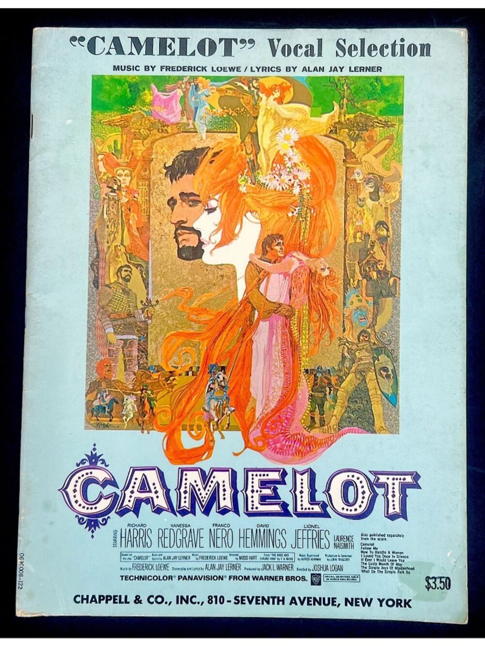 Camelot Vocal Selection Sheet Music Songbook 1967 Movie Lerner Loewe